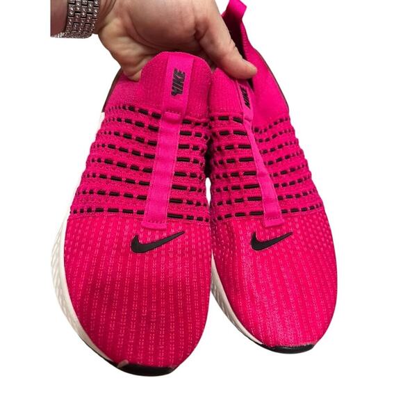 EUC Nike React Phantom Run FK 2 Pink Prime Womens running shoes slip on size 9 - Picture 11 of 11